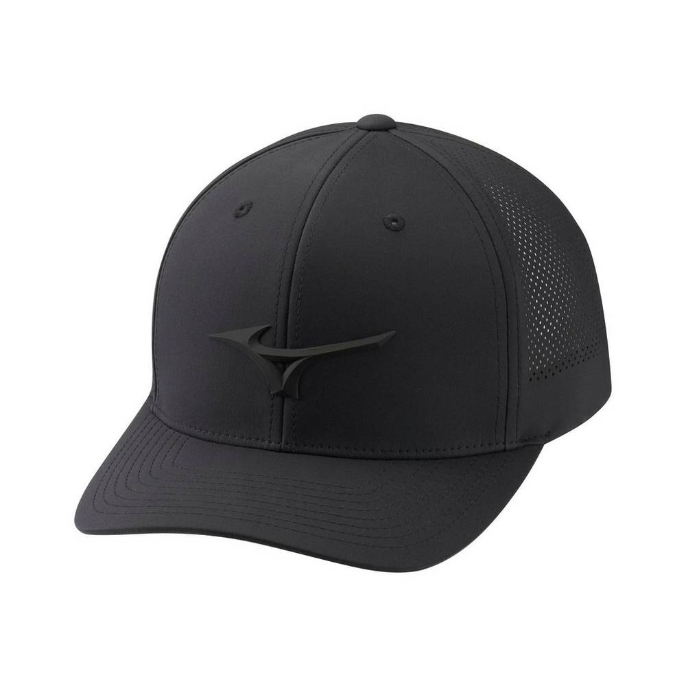 Cappello Mizuno Tour Vent Adjustable Uomo - Nere - 98564-ZWMO